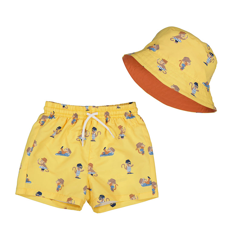 Mayoral 1647-096 Swim short w/bucket hat set (STHE)