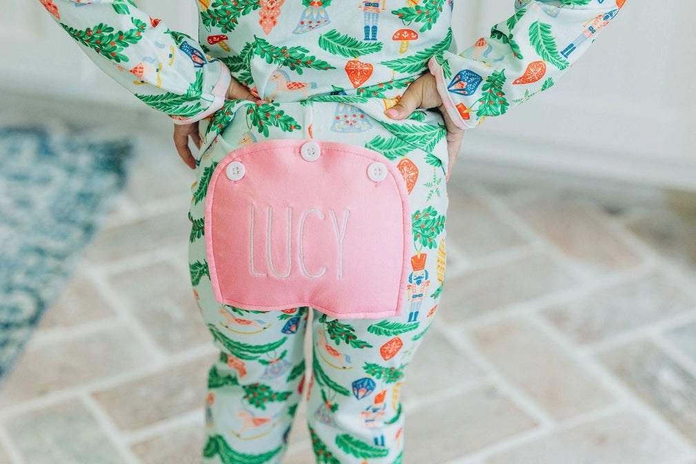 Sugar Bee Nut Cracker Ruffle Buttflap PJ's (HE)
