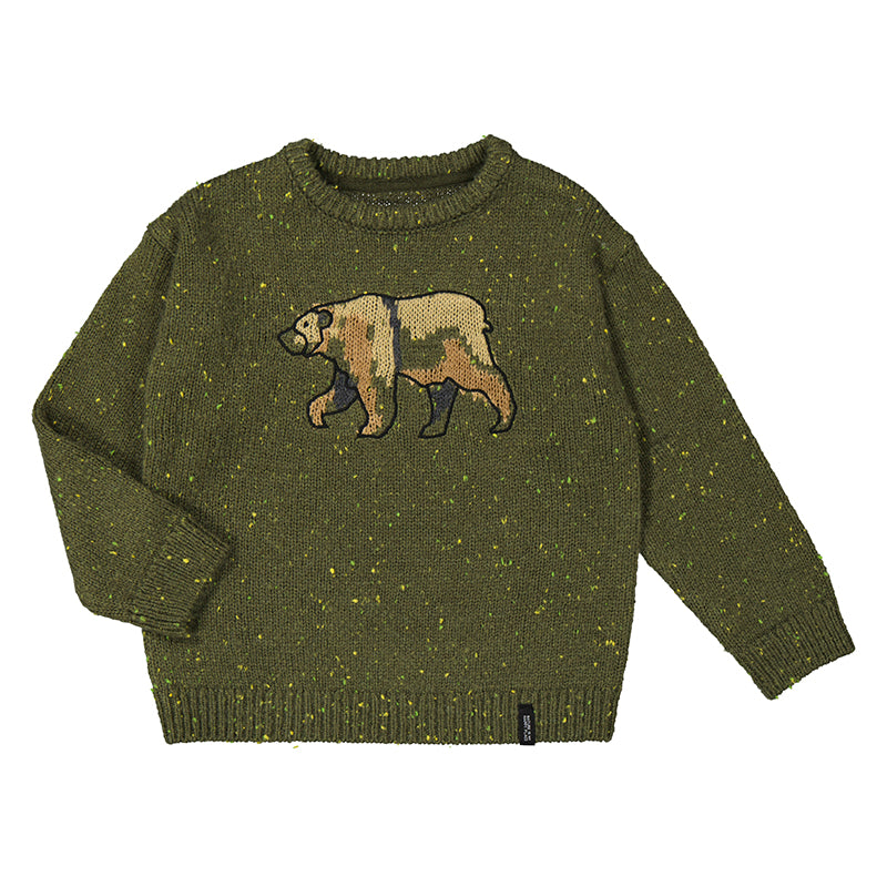 Mayoral 4343-15 Green Bear Sweater(HE)