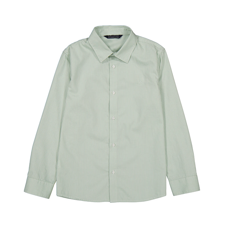Mayoral Long Sleeve Green Button Down 0874-010