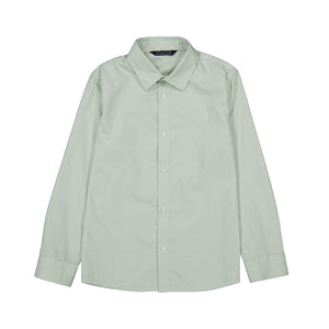 Mayoral Long Sleeve Green Button Down 0874-010