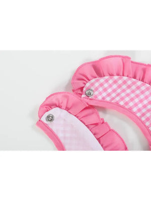 Lil Cactus Pink Gingham "Birthday Girl" Bib
