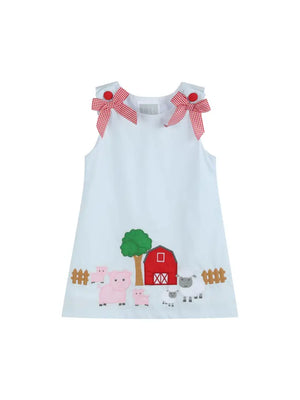 Lil Cactus Light Blue Barnyard A-Line Dress