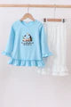 ABBY & EVIE BLUE NATIVITY 2 PIECE PANT SET 122478