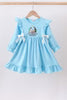 ABBY & EVIE BLUE NATIVITY DRESS 122478