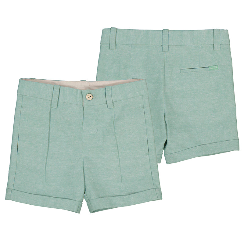 Mayoral 1237-021 Eucalyptus Mint Dress Linen Short (HE