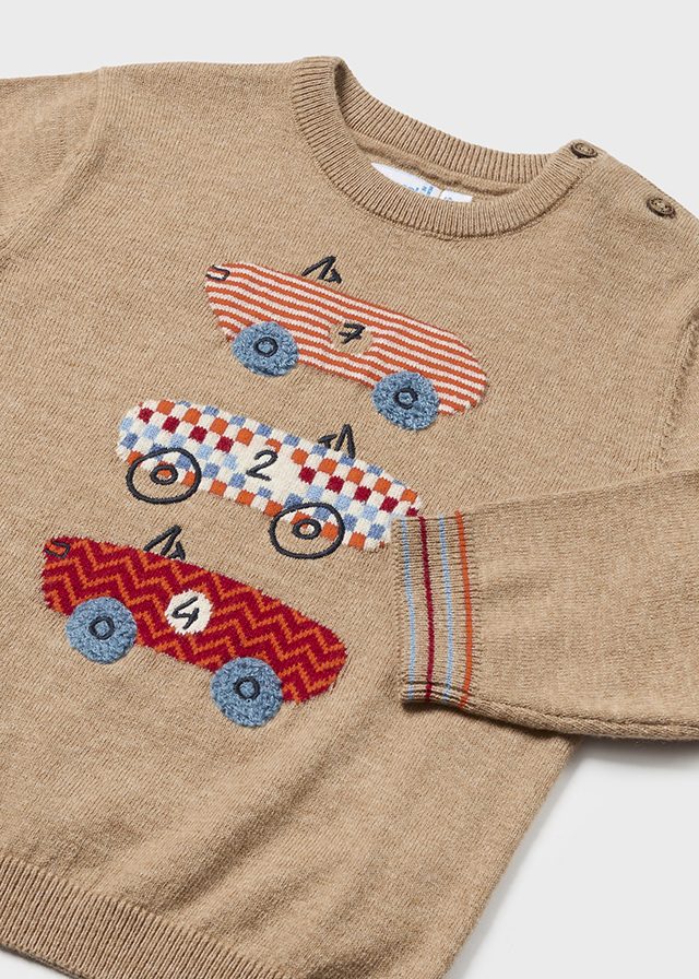Mayoral 2313-78 Baby Intarsia Embroidered Sweater(STHE)