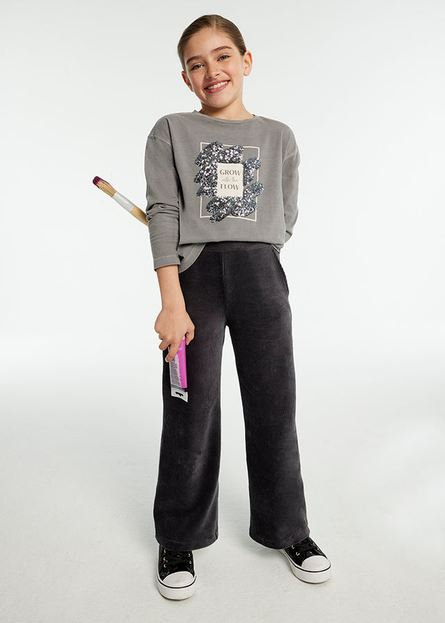 Mayoral 7549 Girl Corduroy Flared Pants (HE)