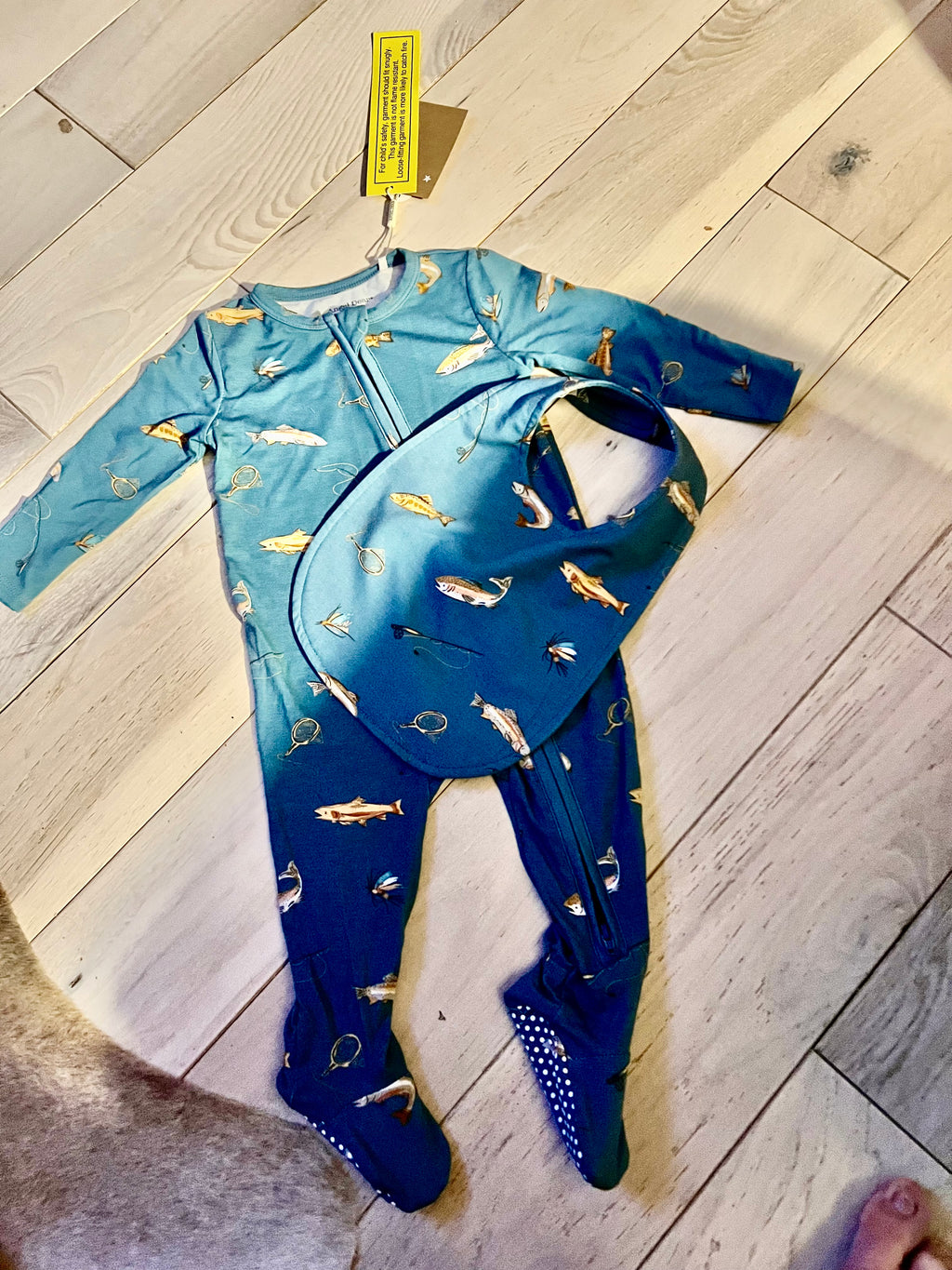 Angel Dear Fly Fishing Footie with Bib (STHE)