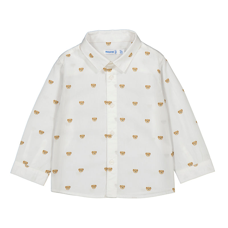 Mayoral Baby Boy Bear Button Down 2107-087