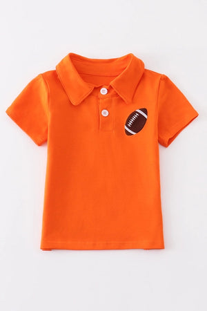 Honeydew 119524 Orange Football Embroidery Polo