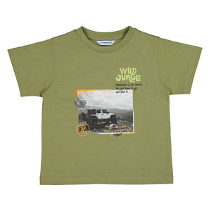 Mayoral 3010-72 Iguana Green Graphic Jeep Shirt (STHE)