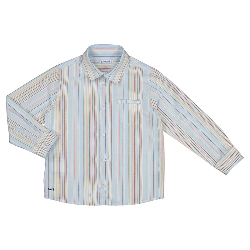 Mayoral 3123-031 Sky Striped Oxford Shirt (STHE)