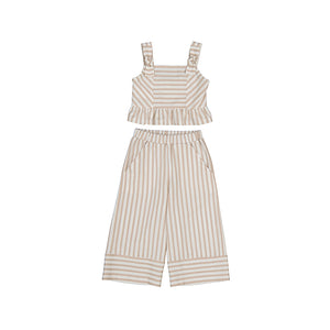 Mayoral 3539-19 Striped Two Piece Girls Trouser Set