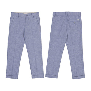 Mayoral 3542-94 Cyan Linen Dress Pant pairs with Mayoral Suit Jacket 3486 (STHE)