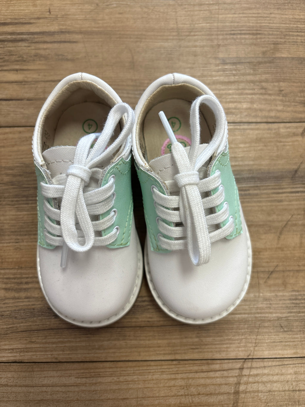 Posh Pickle Mint Green and White Saddle Oxford (STHE)