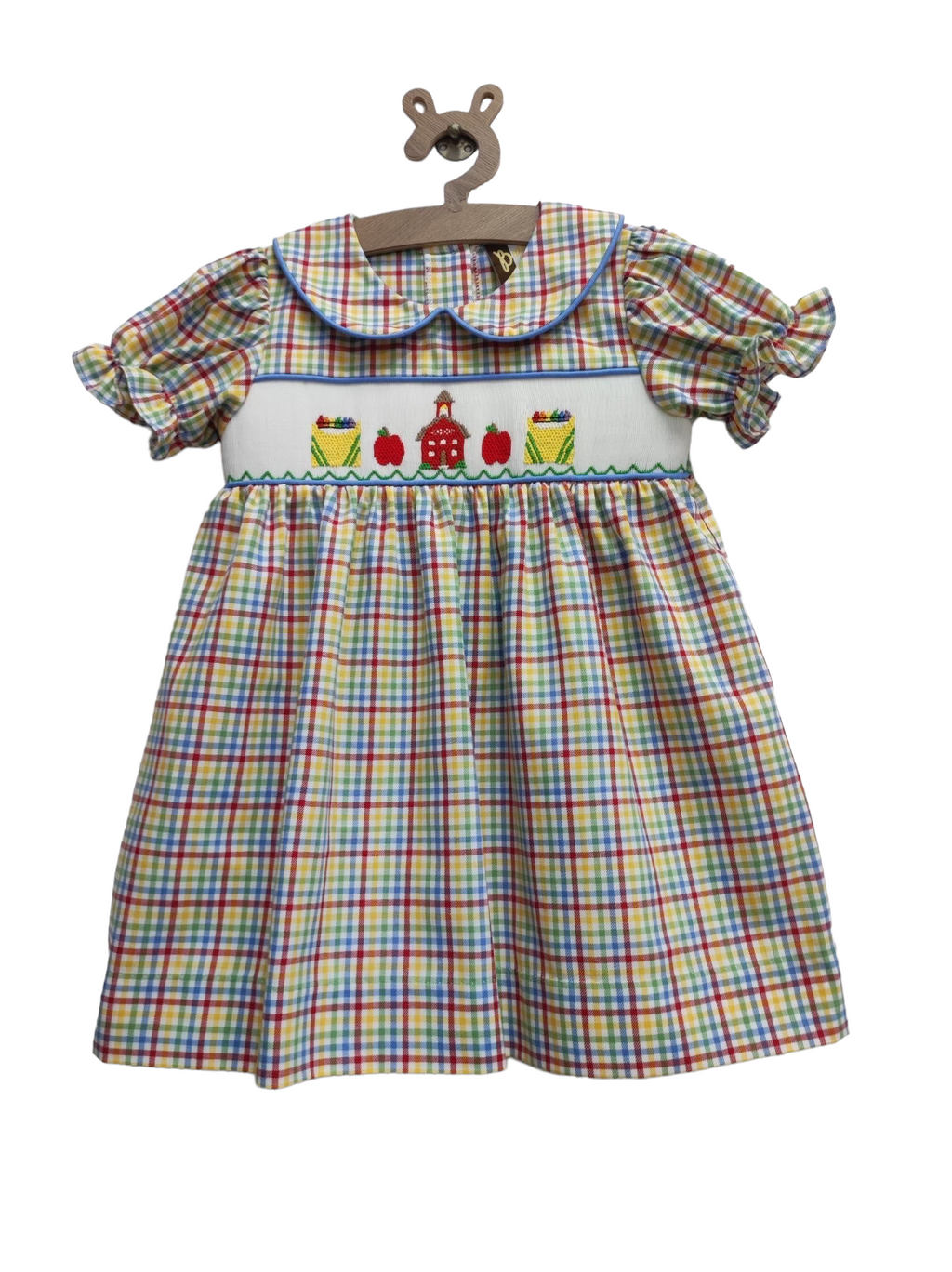 Banana Split FW23-281 School Days Smocked Dress (STHE)