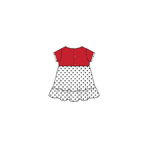 Ishtex 3F021 Bulldog Applique Dress (STHE)