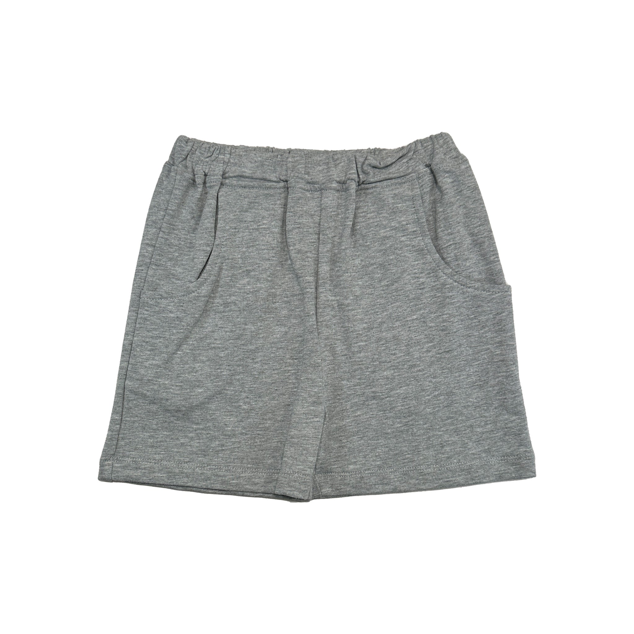 Ishtex F033 Grey White Stripe Hound Dog Applique Short set