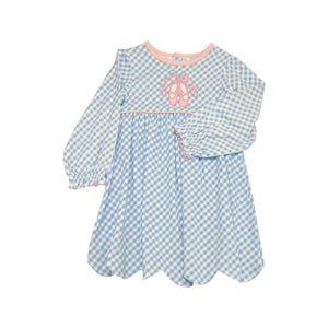 Ishtex 3F120 Plie' Applique Girl's Dress (STHE)