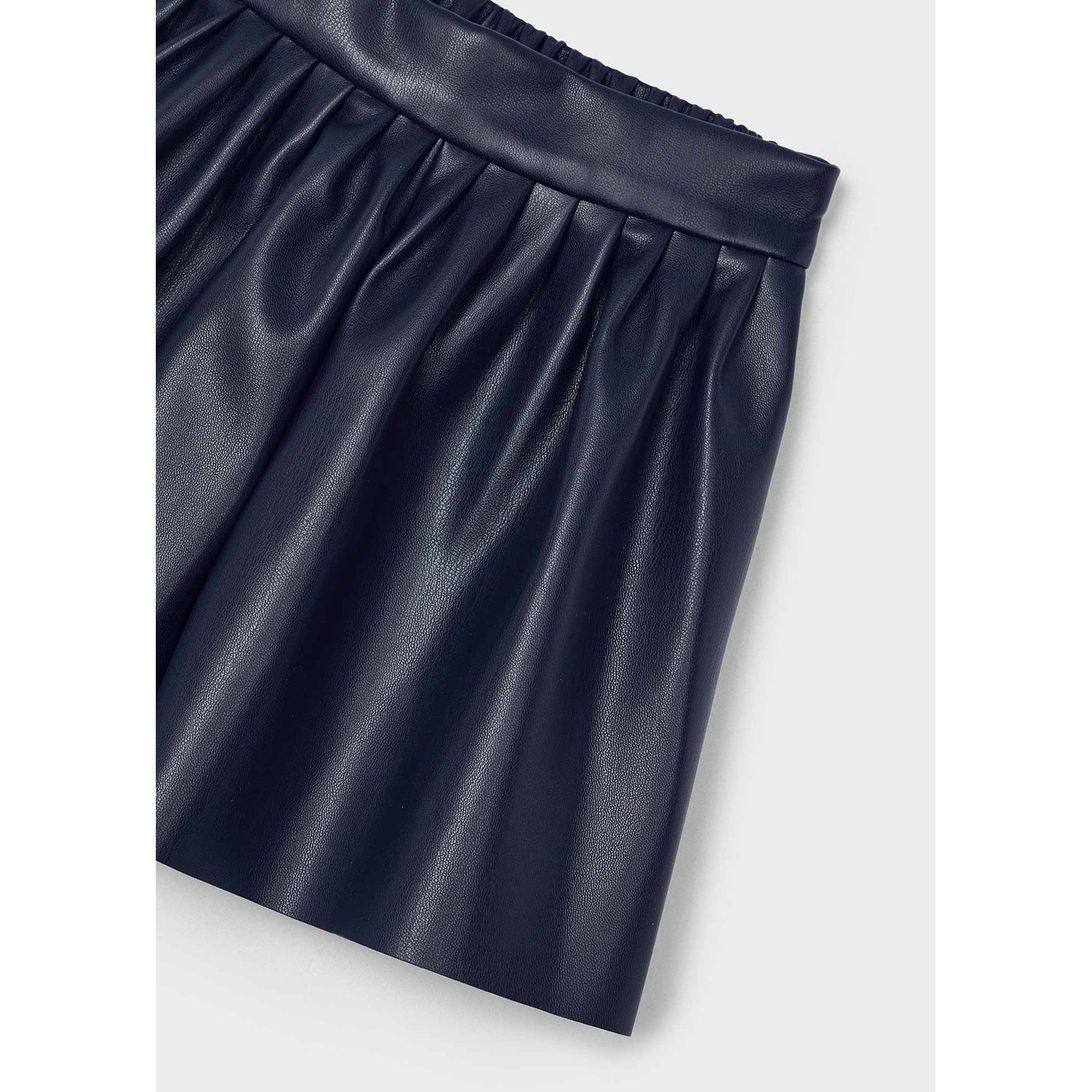 Mayoral 4907-78 Girls Black Leatherette Shorts (STHE)