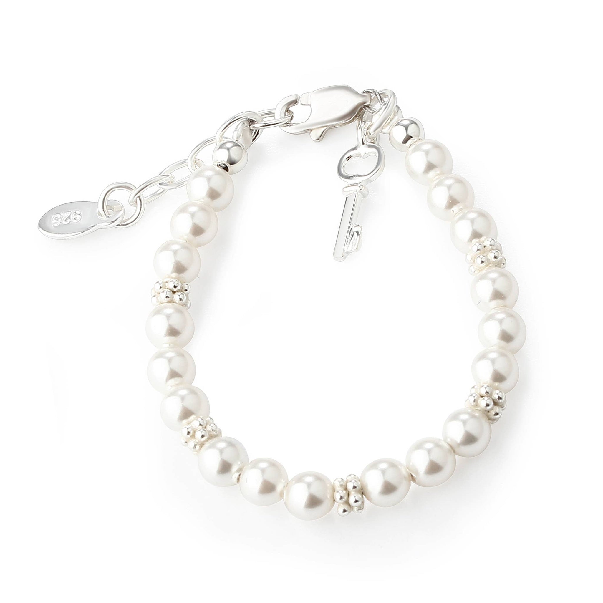 Mom and Me 2-Piece Bracelet Set Key To Heart Baby Bracelet: SM (0-12 months)