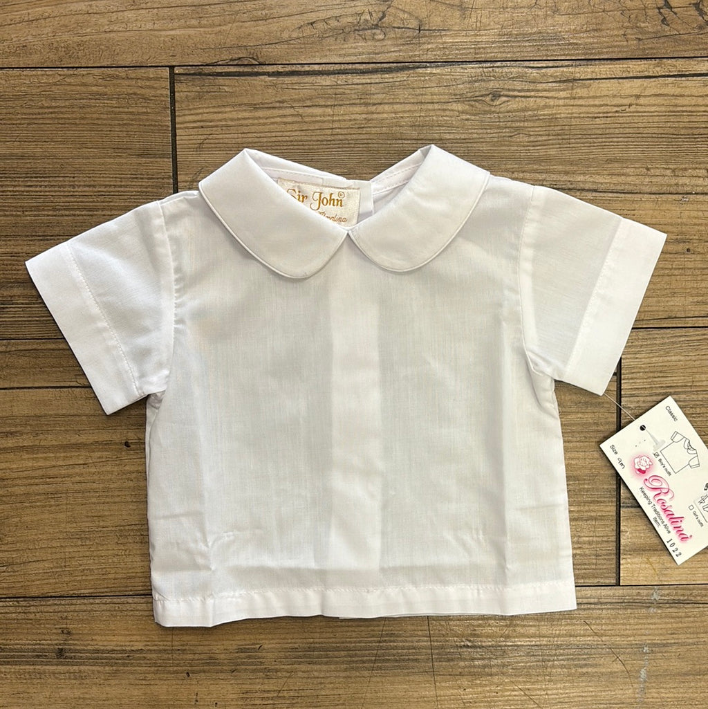 Sir John Short Sleeve Peter Pan Collared Shirt (STHE)