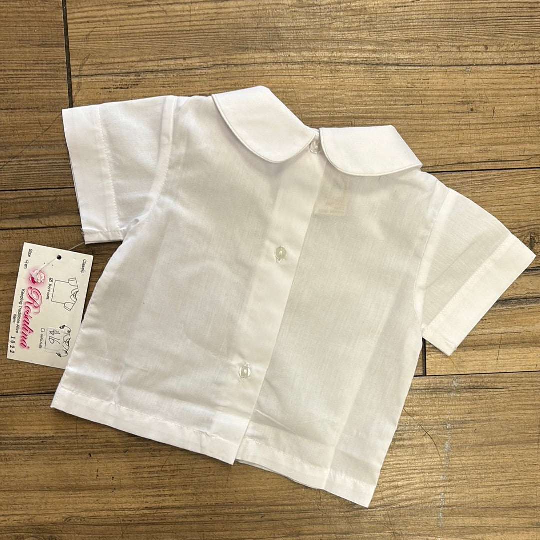 Sir John Short Sleeve Peter Pan Collared Shirt (STHE)