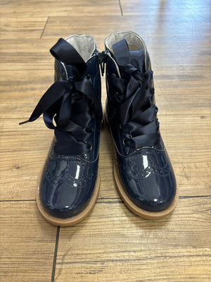 L'Amour Navy Patent Leather Boots (STHE)