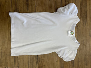 Blanks Boutique Puffed Sleeved White Tunic Shirt