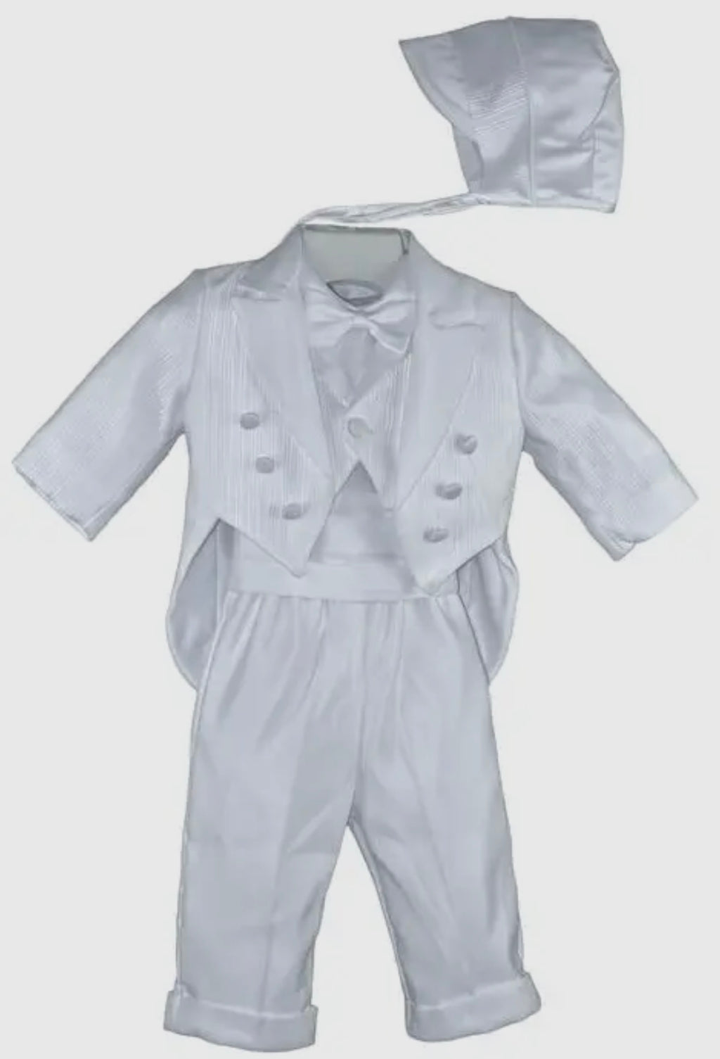 Isaac Mizrahi 5183 White Tux with Tales