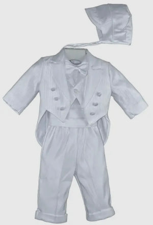Isaac Mizrahi 5183 White Tux with Tales