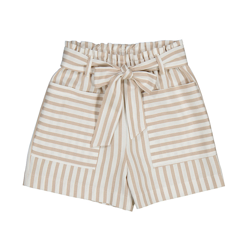 Mayoral 6291-10 Beige Stripe Shorts Pairs with Mayoral 6107 (STHE)