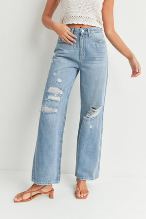 JBD Minimal Distressed Skater JEANS DP633N - LT