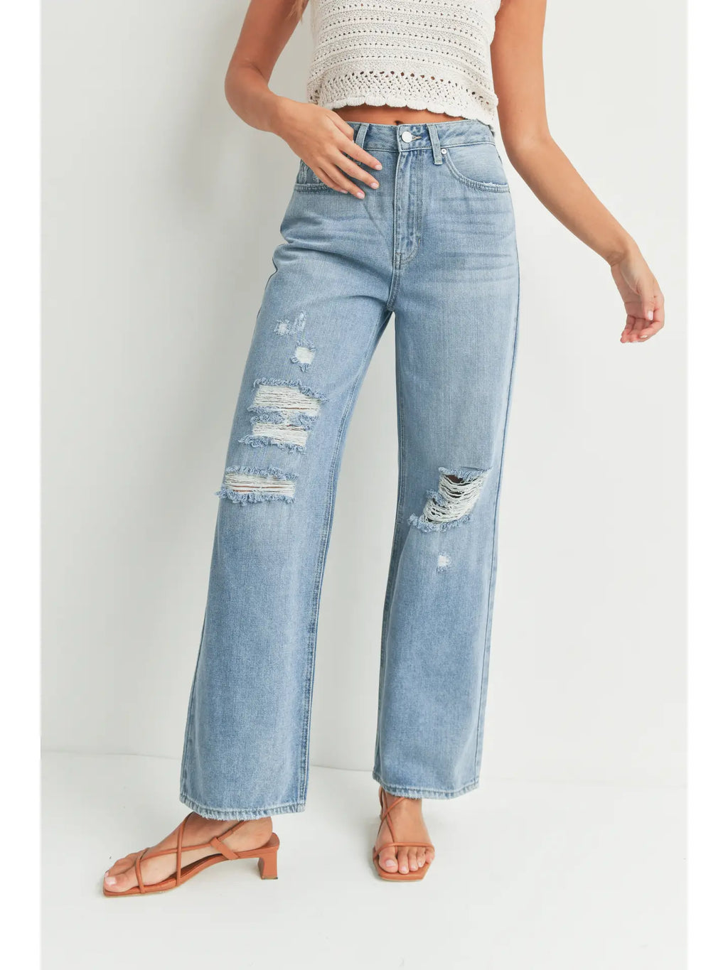 JBP Skater Jeans DP663N Minimal Distressed Light