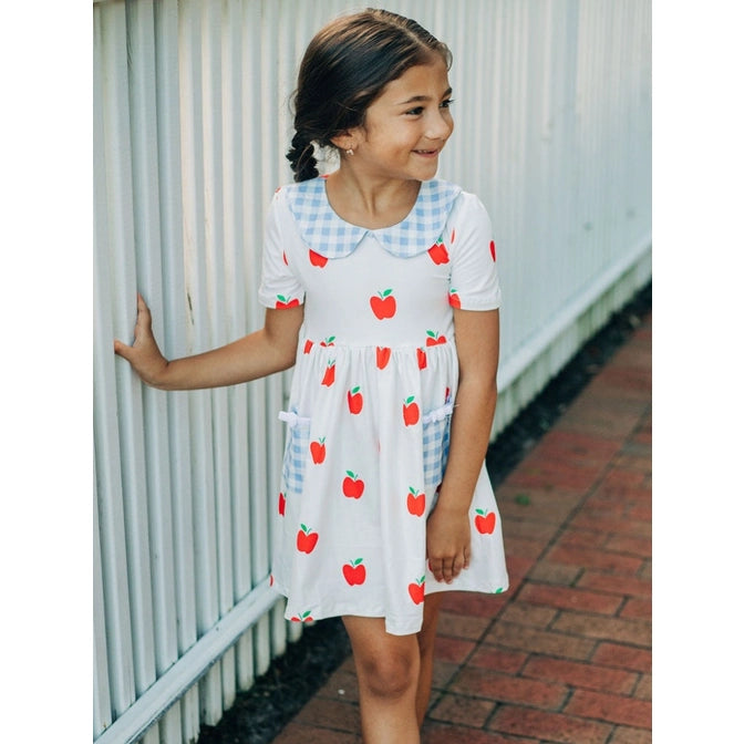 Sugar Bee Red Apple Twirl Dress APPLETD (STHE)