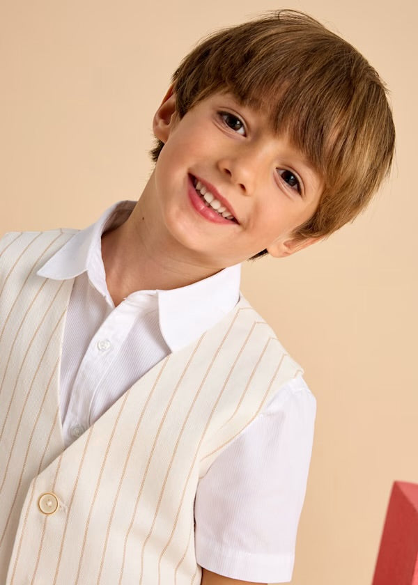 Mayoral 3369-15 Striped Linen Vest (HE)