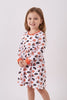Abby & Evie Premium Premium Orange Tennessee Print Bamboo Dress 700749