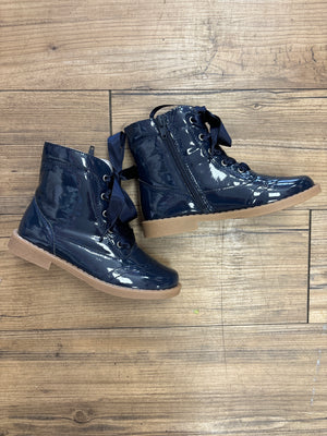 L'Amour Navy Patent Leather Boots (STHE)