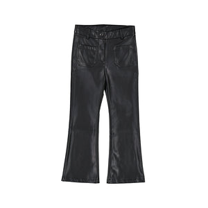 Mayoral 7508-28 Black Leatherette Long Pants