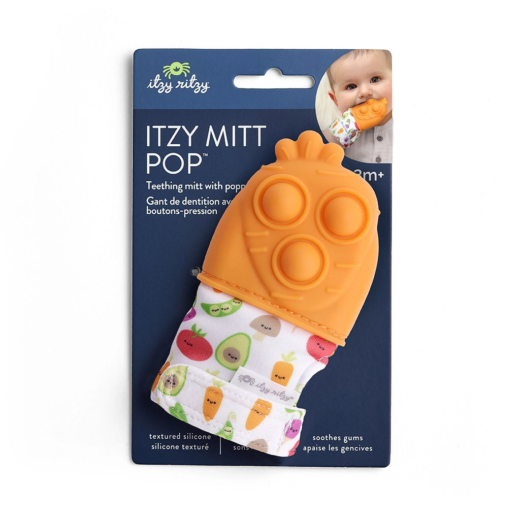 ITZY RITZY POPPER MITT CARROT