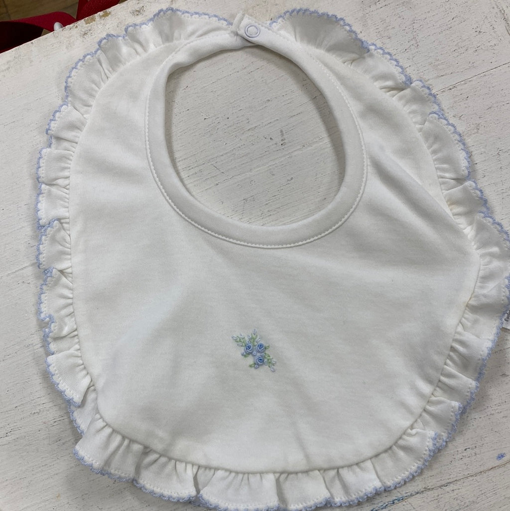 Kissy Kissy KG3030590 White/Blue Flowers Bib (STHE)