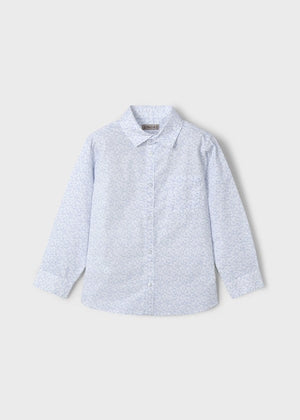 Mayoral 3117-034 Blue Print Dress Shirt (HE)
