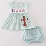 Abby&Evie He is Risen 121434 Bloomer Set