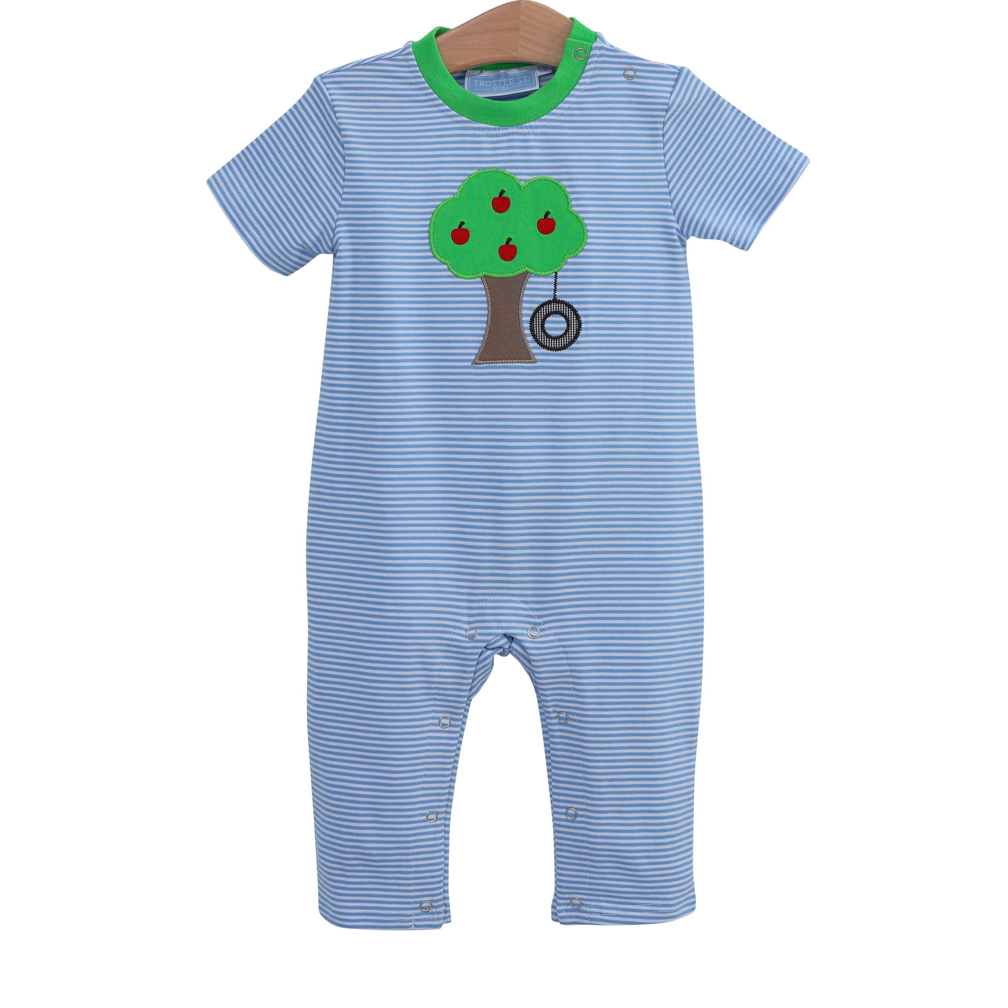 Trotter Street Kids Apple Tree & Tire Swing Romper TSK-00710 (HE)