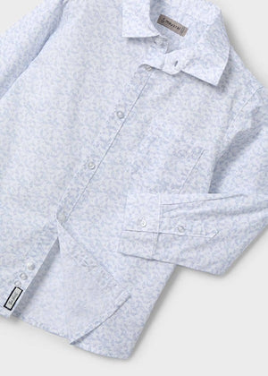 Mayoral 3117-034 Blue Print Dress Shirt (HE)