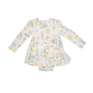 Angel Dear 547F3BAT Baking Tools Twirly  Bamboo Bodysuit Dress (HE)