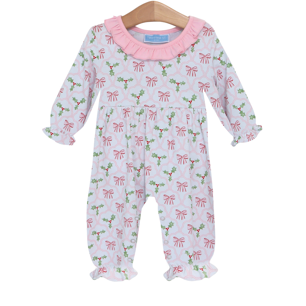 Trotter Street Kids Berries & Bows Romper TSK-00907