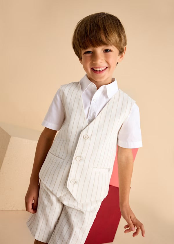 Mayoral 3369-15 Striped Linen Vest (HE)