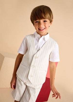 Mayoral 3369-15 Striped Linen Vest (HE)